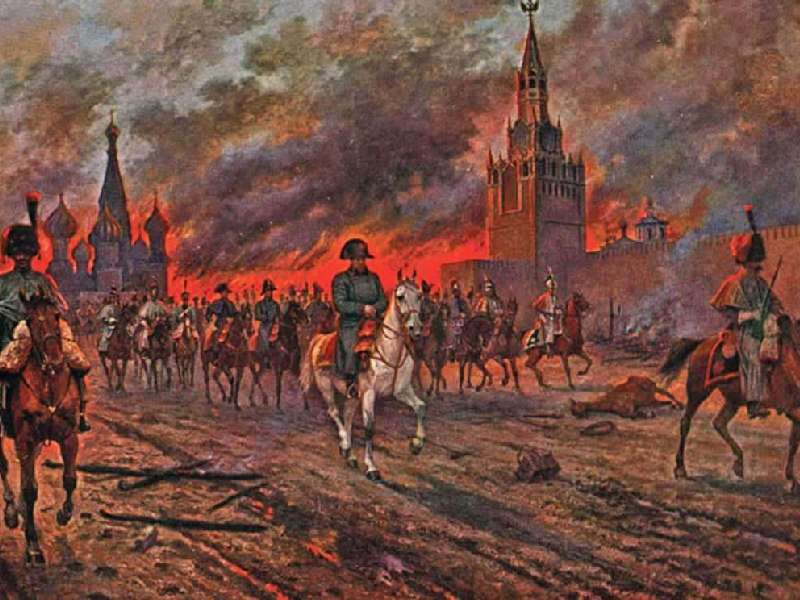 Наполеон вступил в Москву